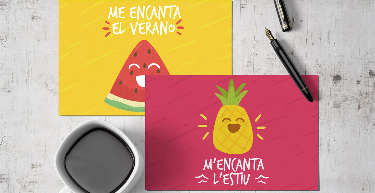 Postales veraniegas imprimibles