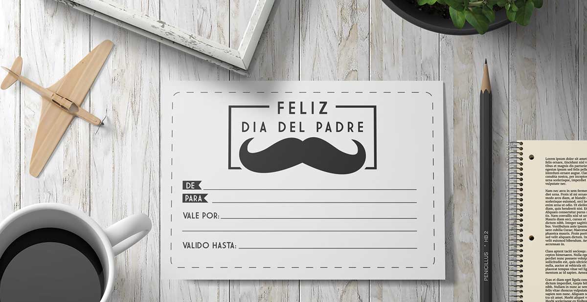Cupón de regalo para el día del padre