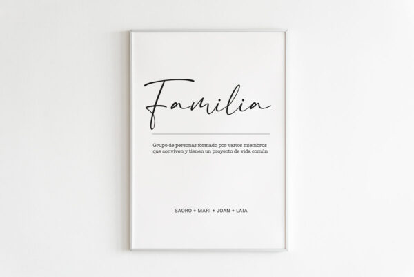 lamina familia personalizada