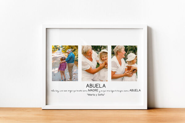 Lámina "abuela" con fotos