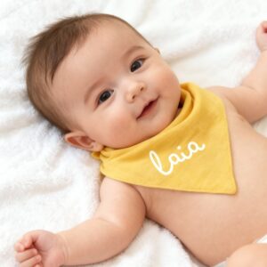 bandana personalizada con nombre para bebé