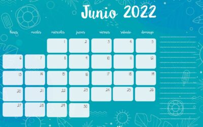 Calendario junio 2022