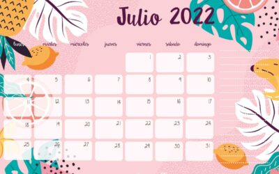 Calendario julio 2022