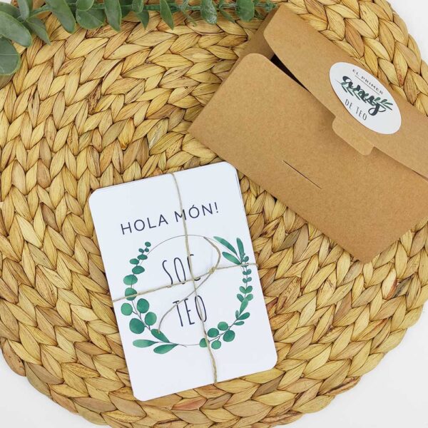 Tarjetas bebé "Primer Año" hojas