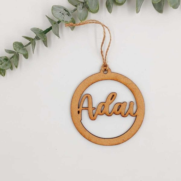 Bola Navidad de madera "SILUETA"