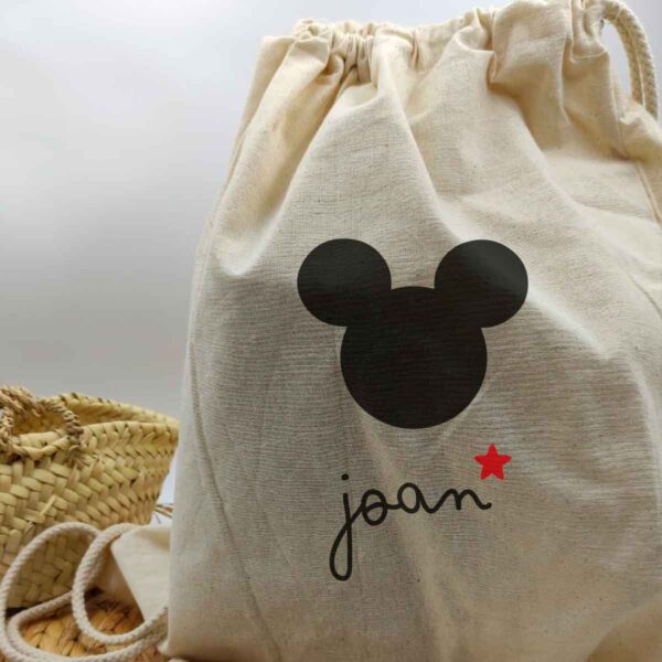 Mochila tela dibujo - Imagen 4