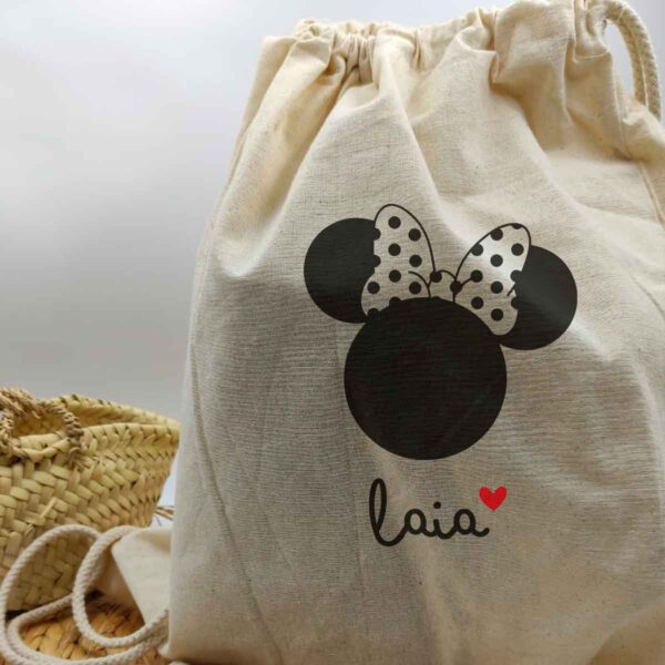 Mochila tela dibujo