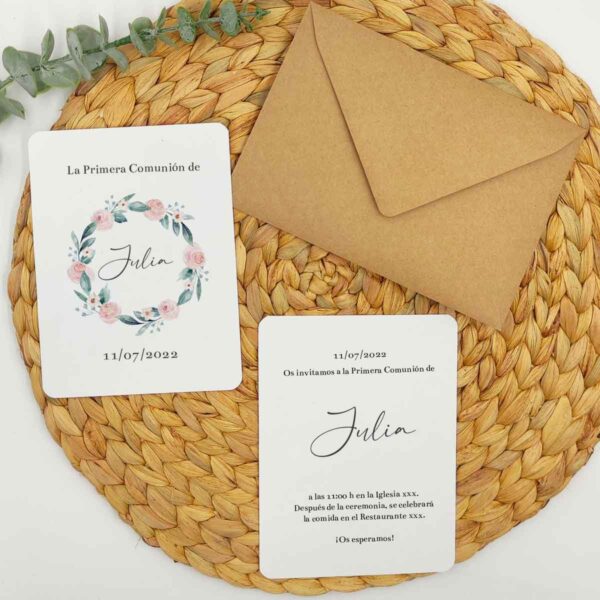 Invitación "corona color"