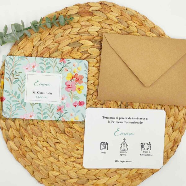 Invitación "fondo floral"