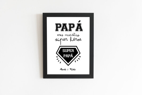 Lámina "Súper papá" - Imagen 2