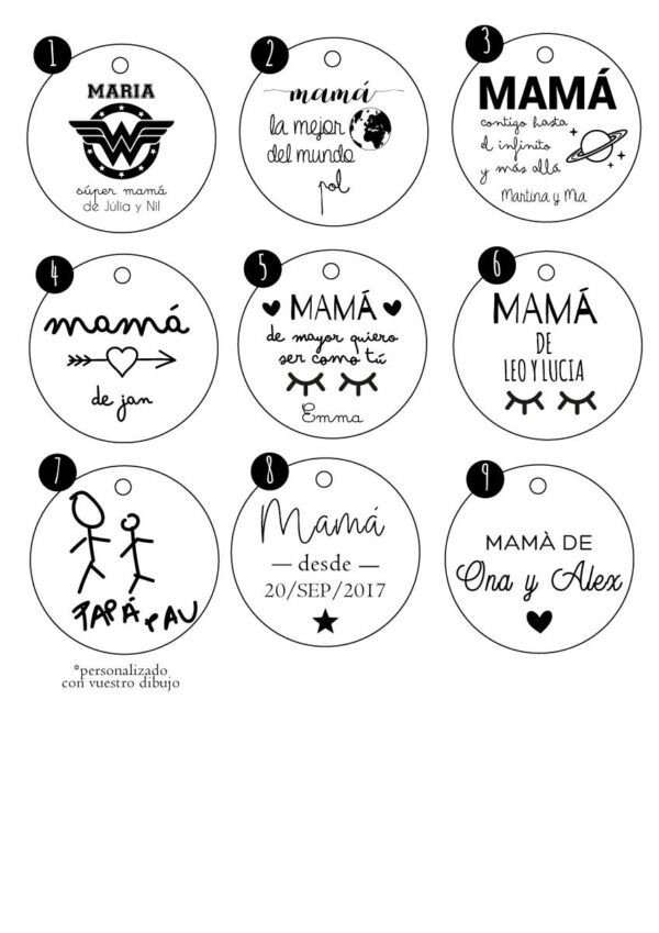 Pack portafotos, llavero y neceser para mamá - Imagen 2