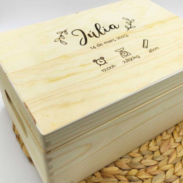 Caja nacimiento personalizada
