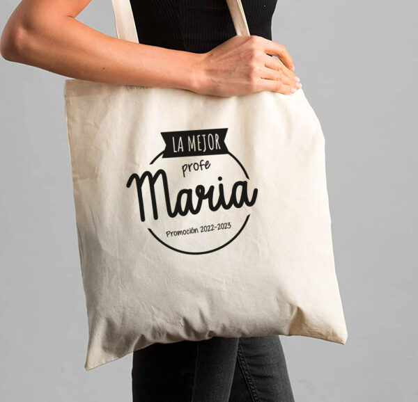 Bolsa tela "la mejor profe"
