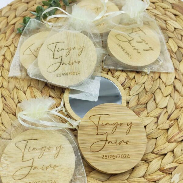 Abridor/espejo madera para invitados - Imagen 3