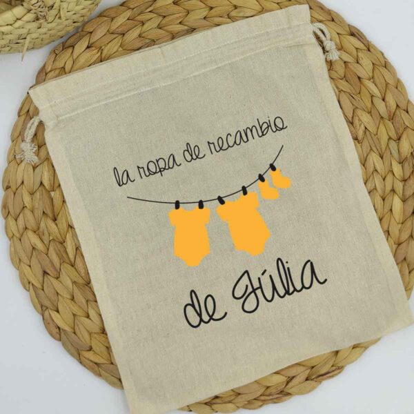 Bolsa recambio ropa personalizada