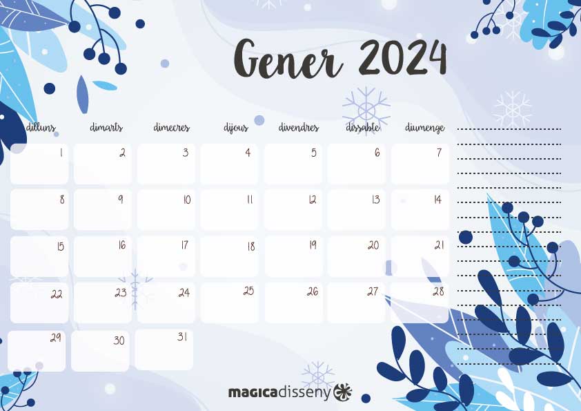 Descubre los Calendarios del Primer Semestre de 2024 en Valencià/català y Castellano