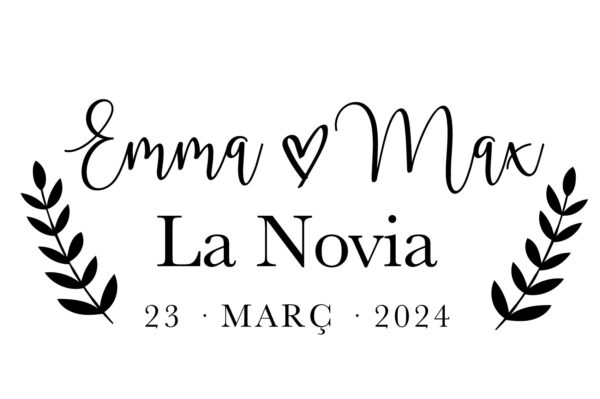 Perchas personalizadas para parejas - Imagen 3