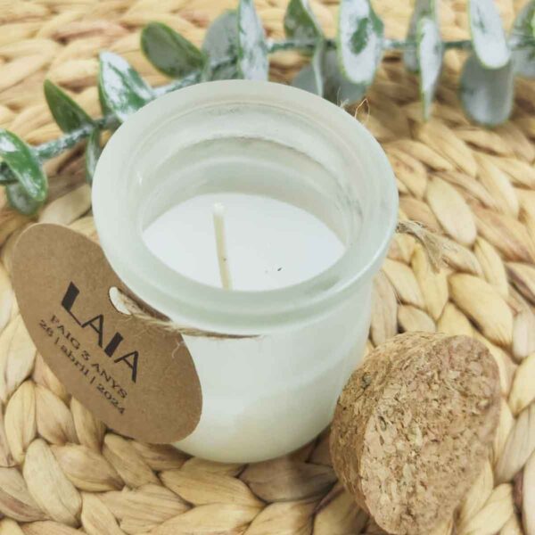 Vela tapa corcho para eventos - Imagen 2