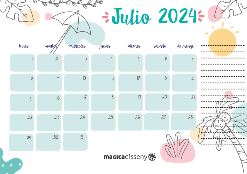 Nuevos calendarios para el segundo semestre del año