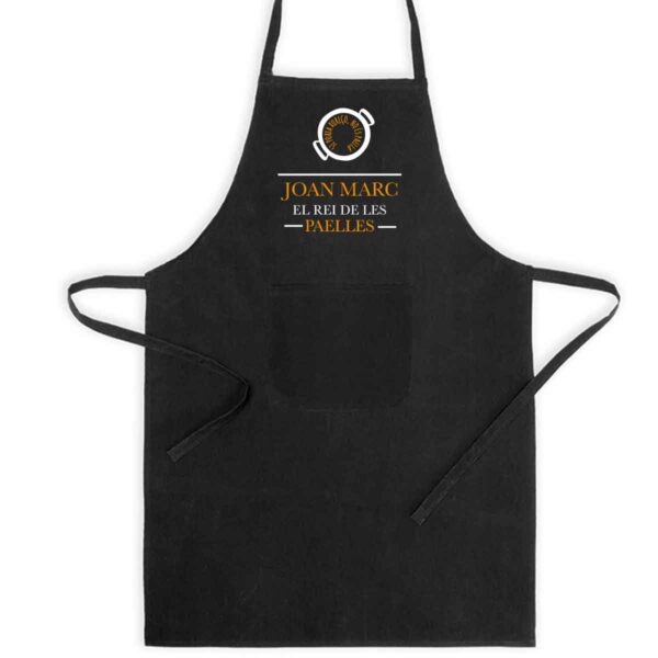 Delantal "El Rey de las Paellas" Personalizado