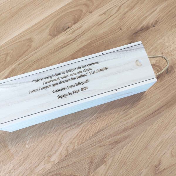 Caja botella vino personalizada