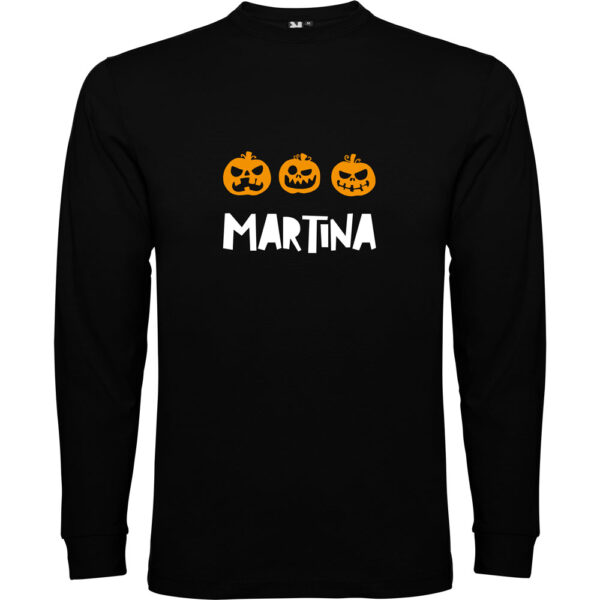 Camiseta Halloween calabazas personalizada
