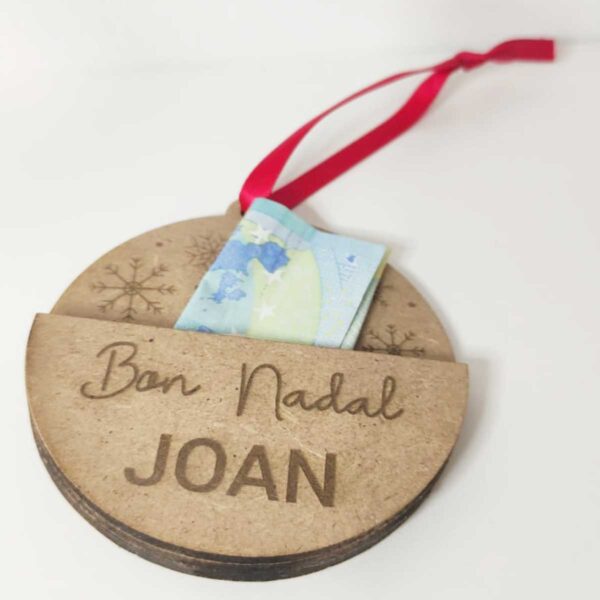 Bola de Navidad para regalar dinero - Imagen 2