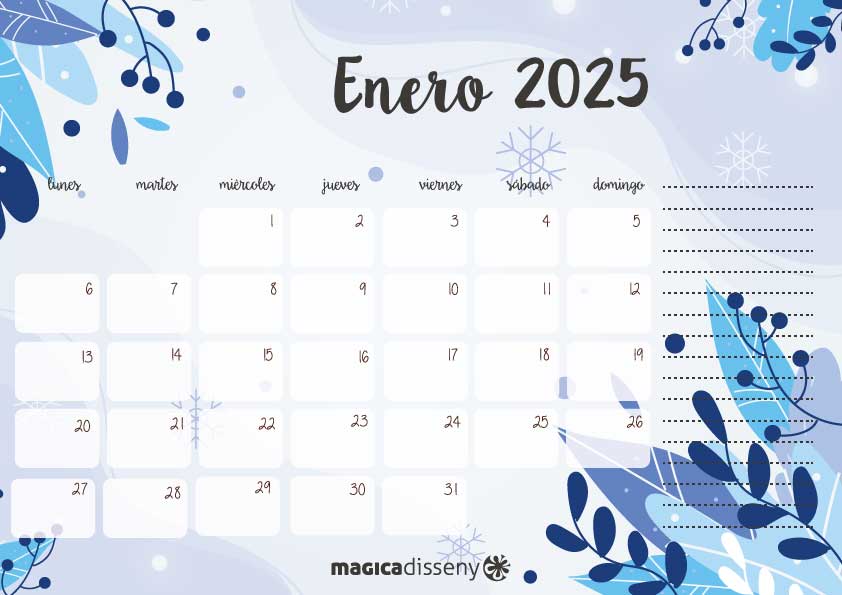 ¡Ya están aquí los calendarios del primer semestre de 2025!