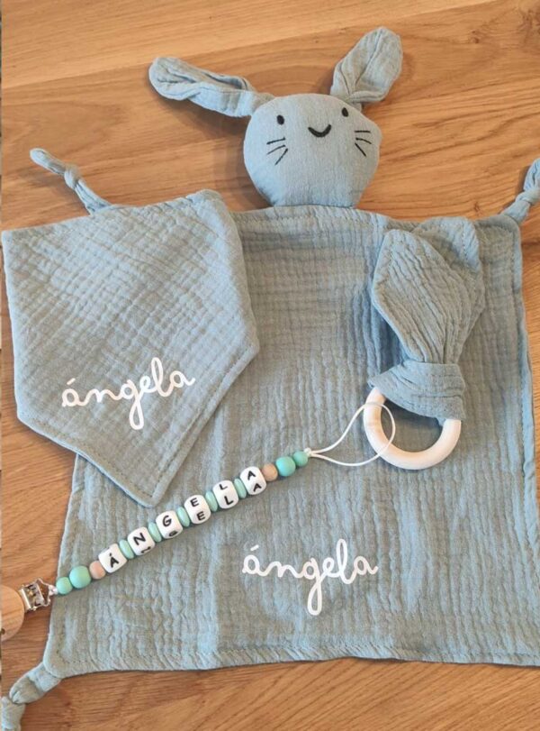Pack set muselina + chupetero