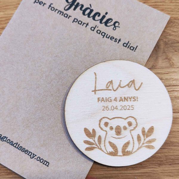 Imán de madera personalizado para eventos - Imagen 4
