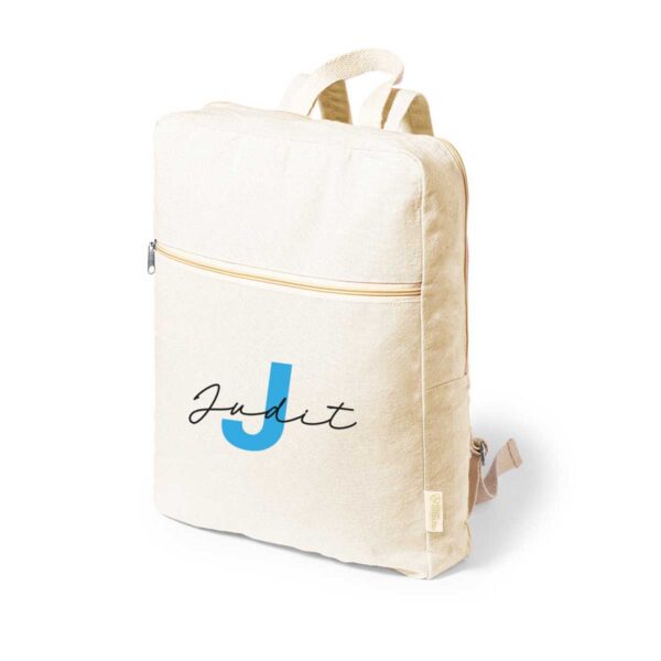 Mochila de Tela Personalizada con Inicial y Nombre