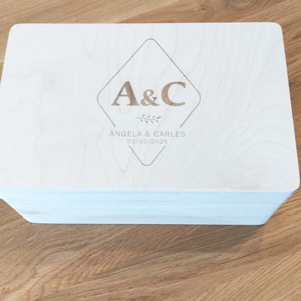 Caja de boda iniciales - Imagen 2