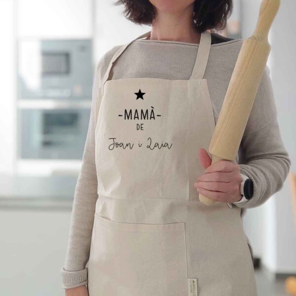 Delantal para mamá personalizado