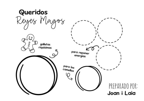 Bandeja de Papá Noel o Reyes Magos personalizada - Imagen 2