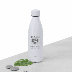 Botella para papá personalizada de acero inoxidable