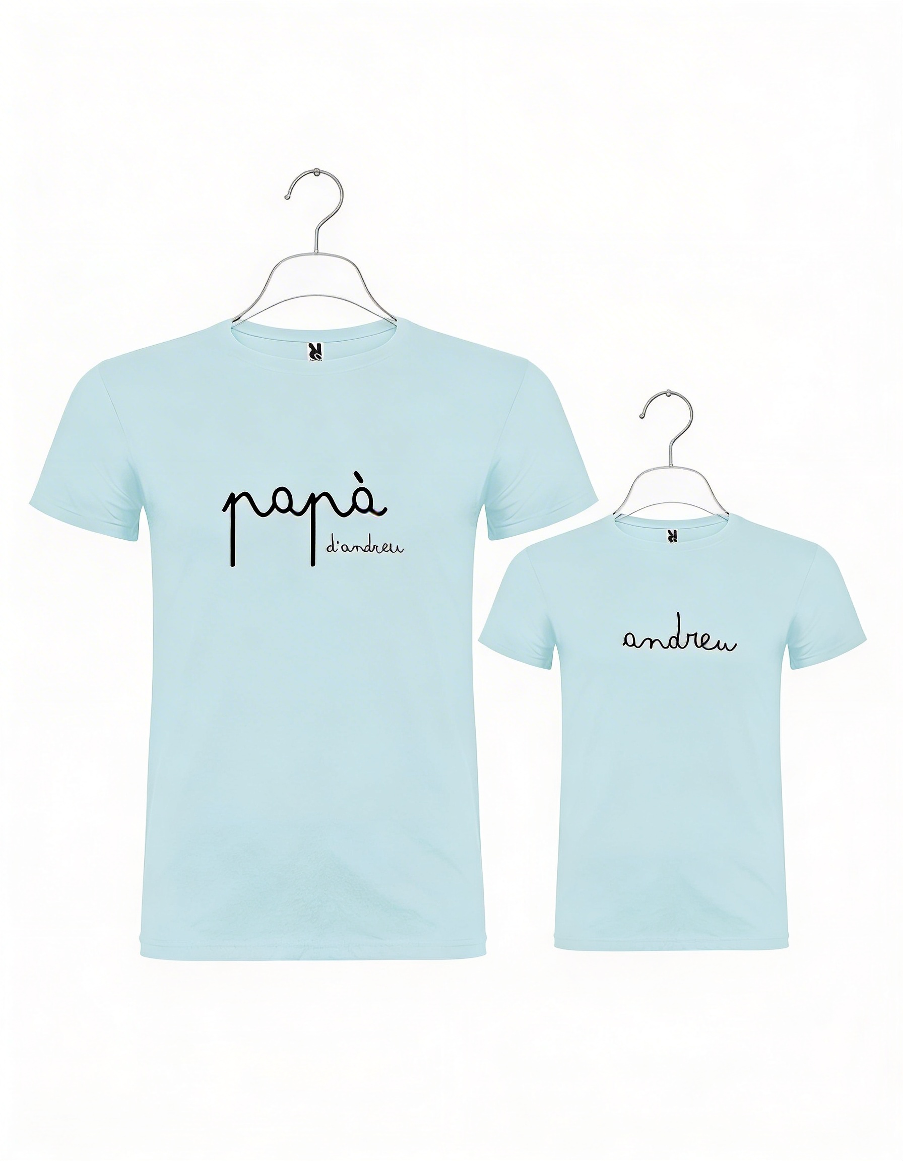 Pack 2 Camisetas Personalizadas para Papá e Hijo o Hija