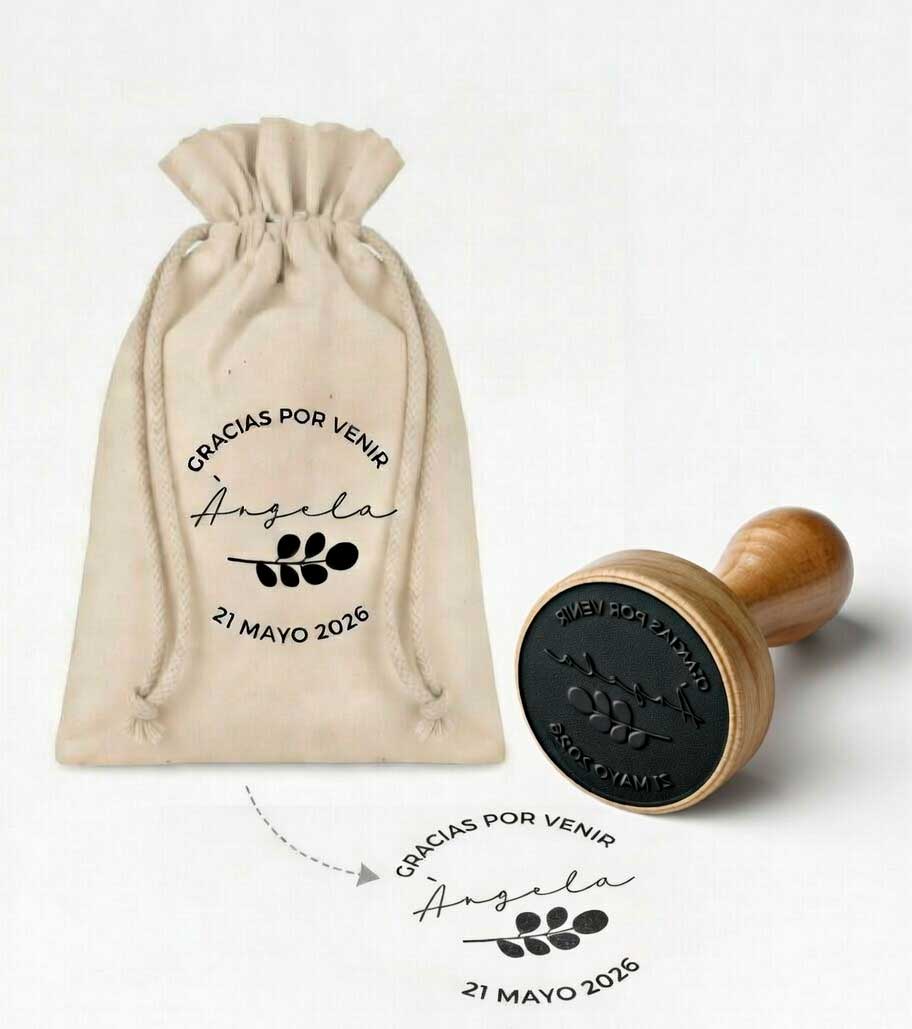 Sello personalizado para Comunión de madera