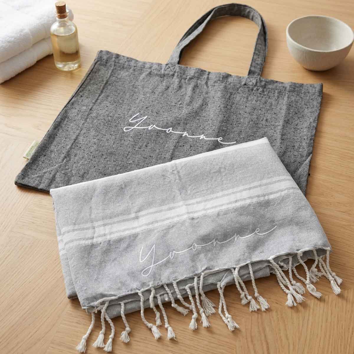 Pack bolsa y toalla personalizada verano