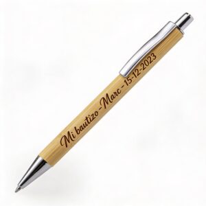 bolígrafo de bambú personalizado para eventos