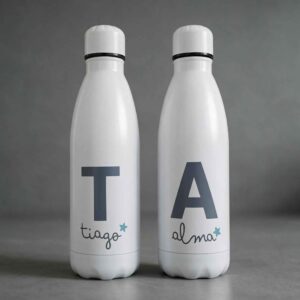Botella térmica sublimación inicial y nombre